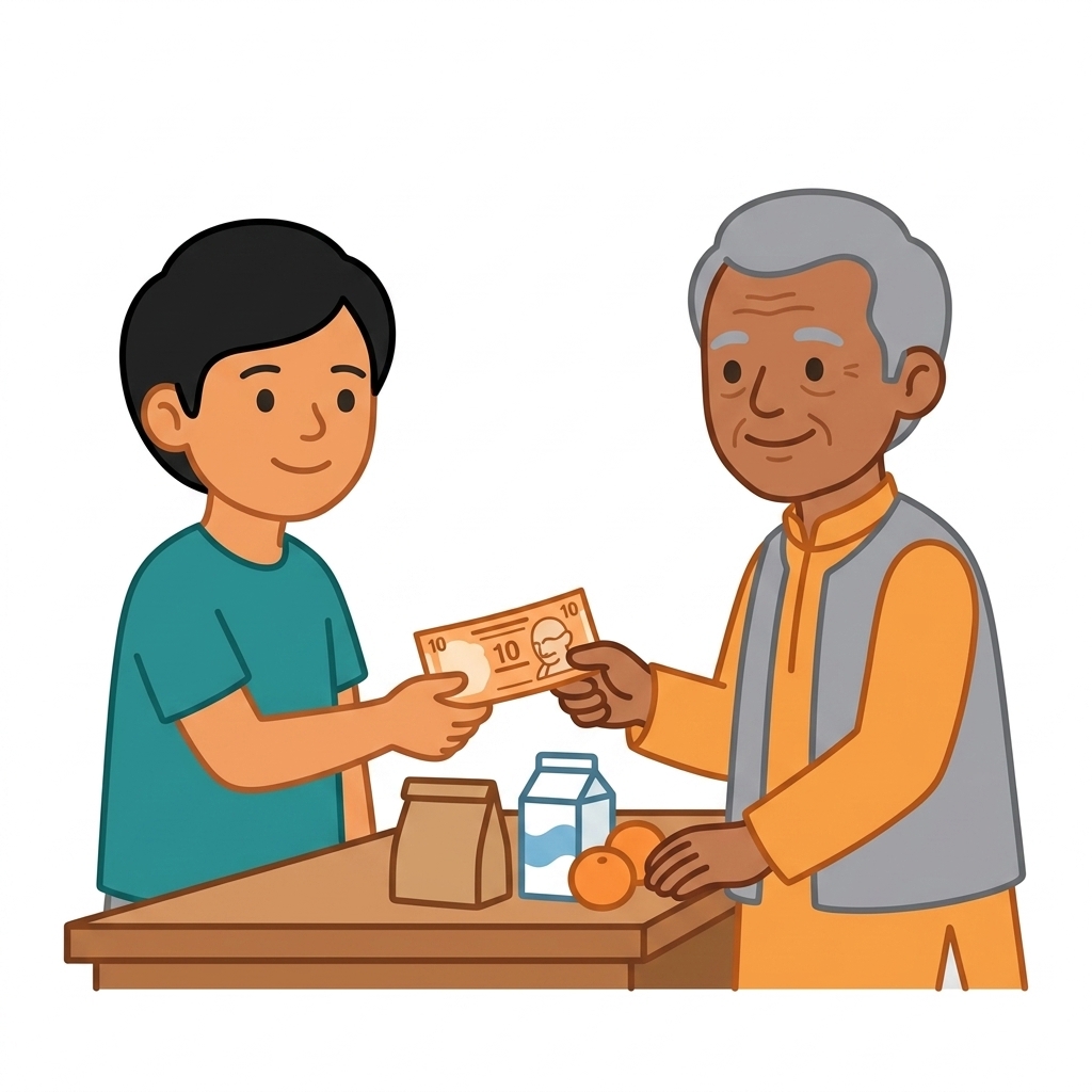 Numbers and money — counting, prices and change